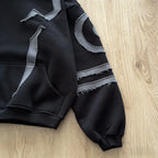 2026 New trendy Retro Washed Cotton Y2K men Hoodie Tracksuit Set Oversized 2 Piece Sweatshirt American Unisex Hip Hop Streetwear