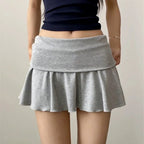 Waist-Flipping  Ruched Skirts Prevent Exposure Golf Sports Women Short Dress High Elasticity Athletic Short High Waist Skirt - Matrix-studios.com