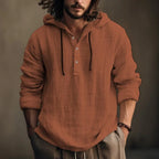 2024 New Men's Casual Blouse Cotton Linen Shirt Loose Tops Long Sleeve Tee Shirt Spring Autumn Casual Men's Shirts - Matrix Studios
