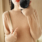 Autumn And Winter Cashmere Sweater Women's Crew Neck Pullover Casual Knitted Top Women's Short Undercoat Fashion 18 Colors - Matrix-studios.com