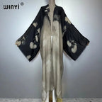 WINYI Fashion Kimono Print Coat Long Sleeve Cardigan Abaya Muslim Woman Cover Up Boho Dress Kaftan Abaya Dubai Luxury Caftan - Matrix-studios.com