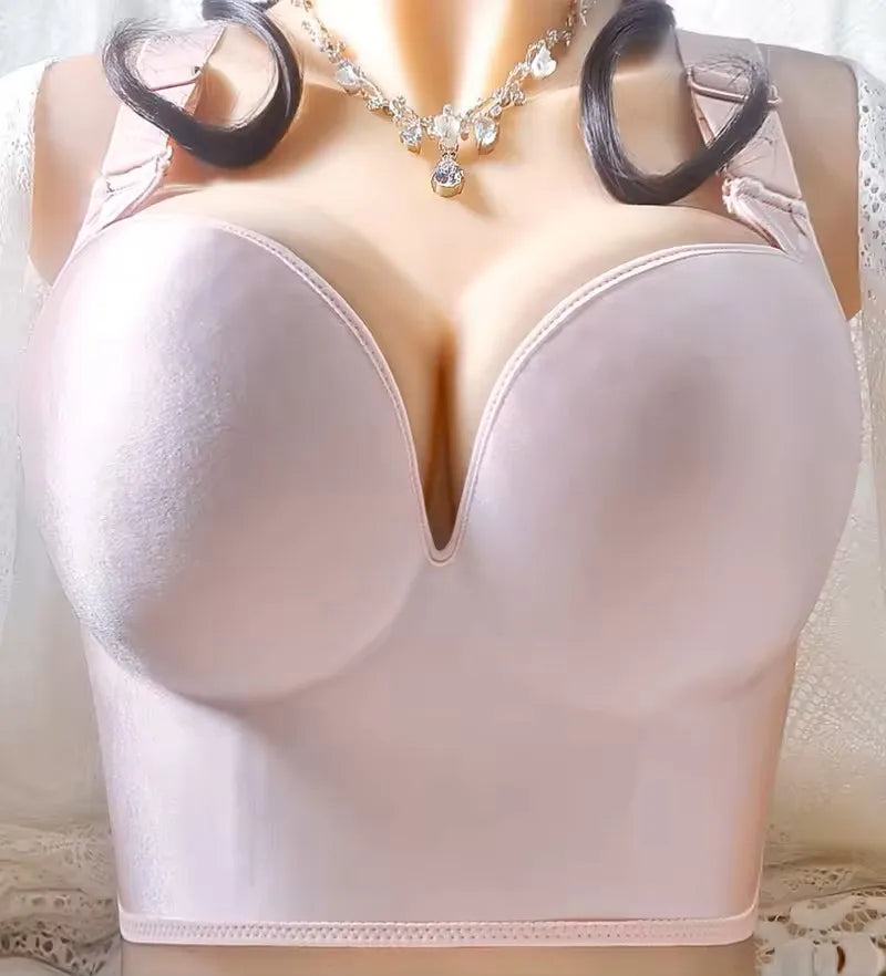 Wireless Push Up Bras for Women Full Coverage Solid Underwear Female Adjustable Plus Size Lingerie 38 40 42 48 50 C D E - Matrix Studios