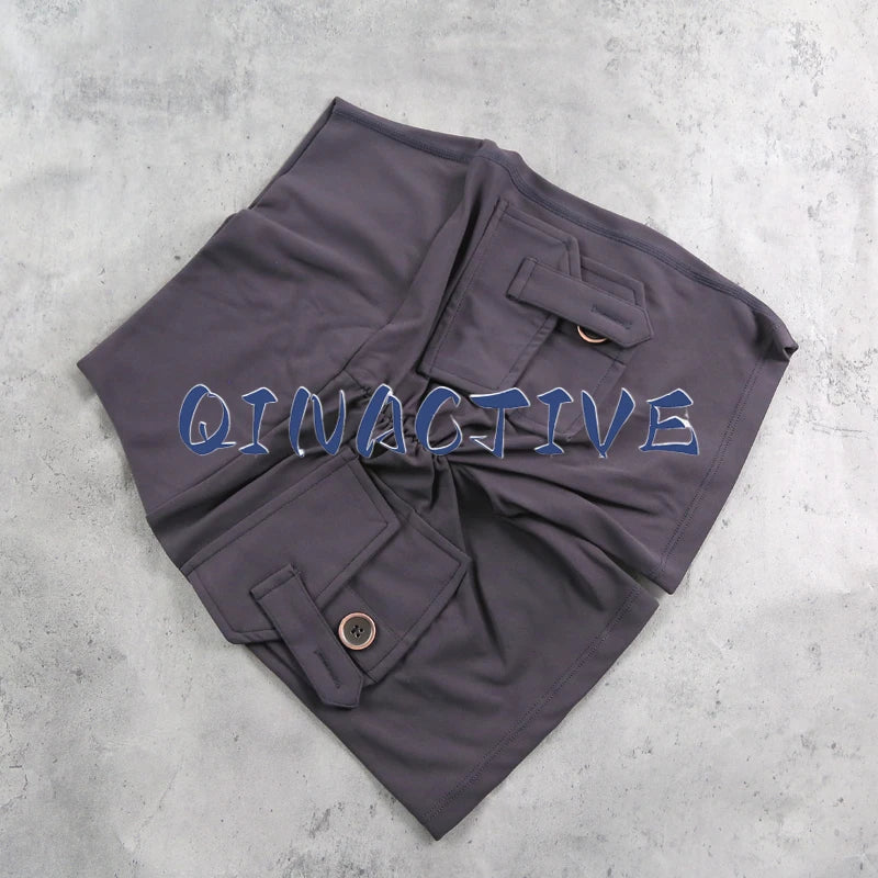QINACTIVE Yoga Shorts for Women Pocket Scrunched Butt Gym Leggings High Waist Push Up Tights Sexy Booty Sports Shorts Fitness - Matrix Studios