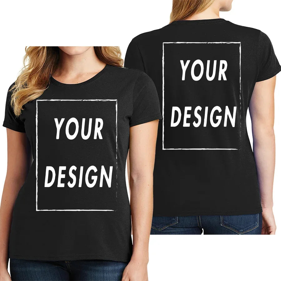 UE Size Custom Team T-shirt for Women, Add Your Own Design in Front and Back, Print and Text, High-quality T-shirt for Men - Matrix-studios.com