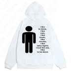 American y2k Harajuku street vintage trend autumn and winter, unique hip-hop punk print for both men and women, pullover hoodie