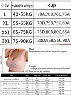 2PCS Women Lace Sport Bras Plus Size Seamless Bra Bralette Backless Lady Brassiere Vest Female Gather Shock-Proof Wireless L-3XL - Matrix Studios