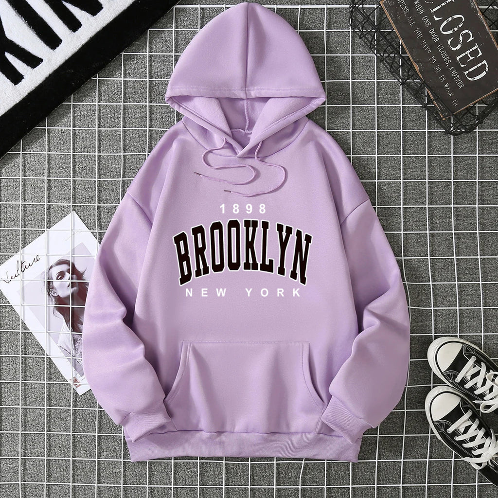 2025 Winter New Women's Hoodie High Street Unisex style Double Pockets Sweatshirts Outerwear Plus-Size Women's Clothing CYXX227 - Matrix Studios