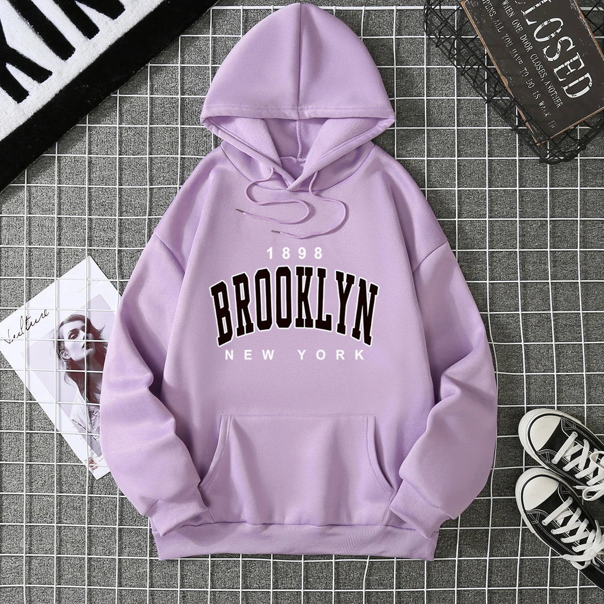 2025 Winter New Women's Hoodie High Street Unisex style Double Pockets Sweatshirts Outerwear Plus-Size Women's Clothing CYXX227 - Matrix Studios