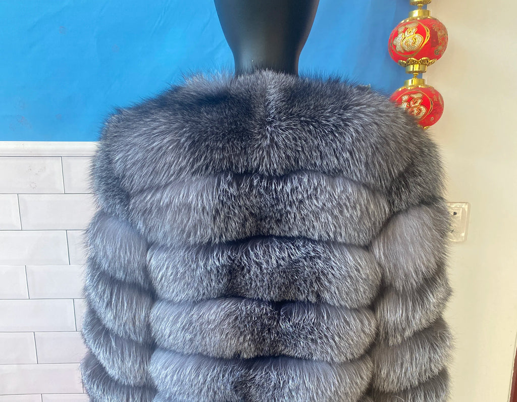 Style Real Fur Coat 100% Natural Fur Jacket Female Winter Warm Leather Fox Fur Coat High Quality Fur Vest - Matrix Studios