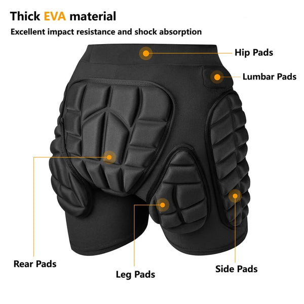 New Ski Shorts Skating Hip Protector Skiing Snowboard Shorts Protective Gear Sport MTB Cycling Motocross Hip Knee Elbow Paddeds - Matrix Studios