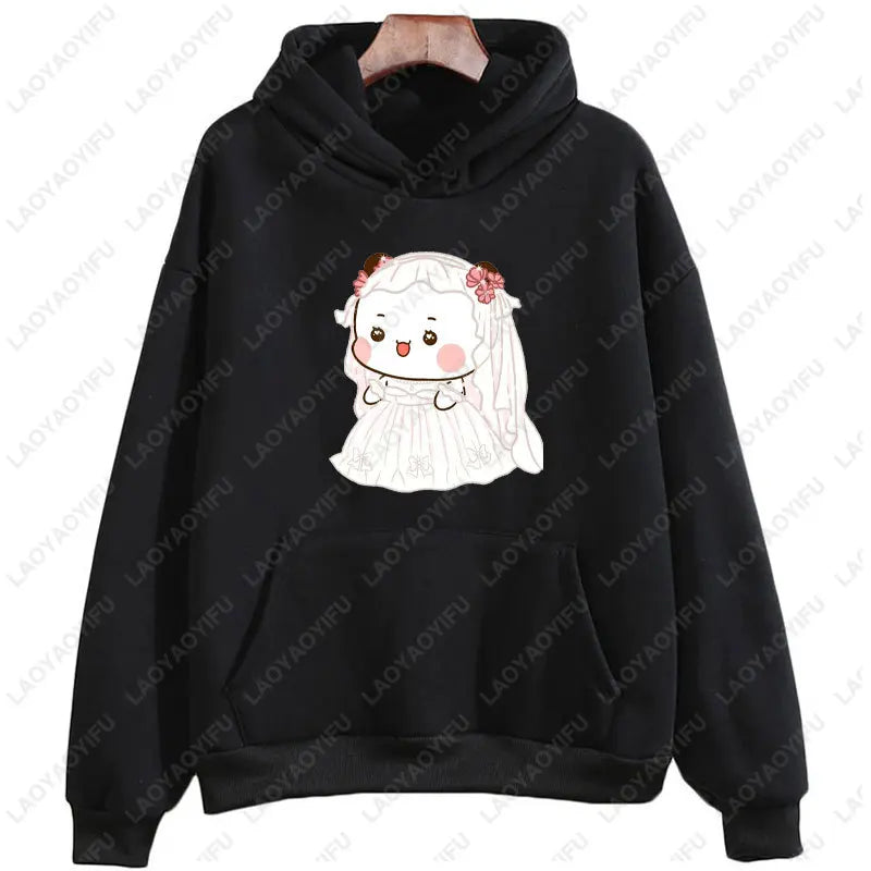 I Like BuBu/Dudu Kawaii Matching Graphic Hoodie Panda Bear Bubu and Dudu Couples Sweatshirt Unisex Cartoon Hoody Couples Gift - Matrix Studios