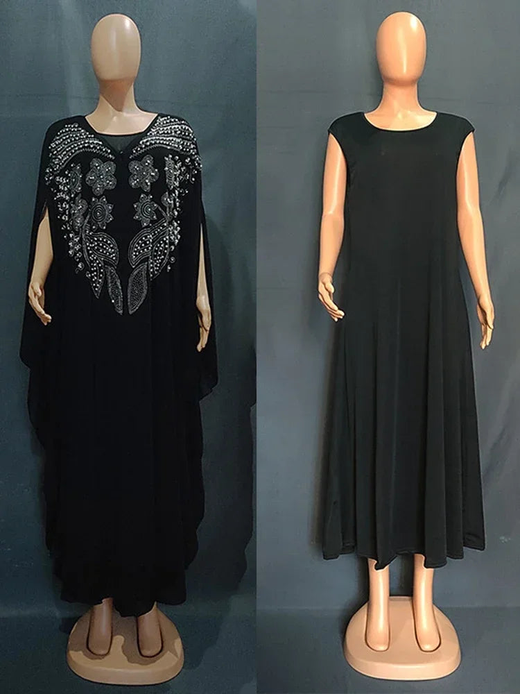 Abayas For Women Dubai Luxury 2024 Chiffon Boubou Muslim Fashion Dress Caftan Marocain Wedding Party Occasions Djellaba Femme - Matrix-studios.com