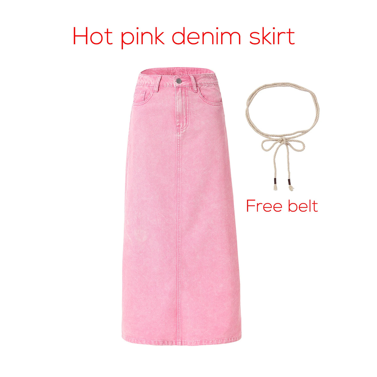 AP SS26 Women Cotton Denim Skirt Elegant - Matrix-studios.com