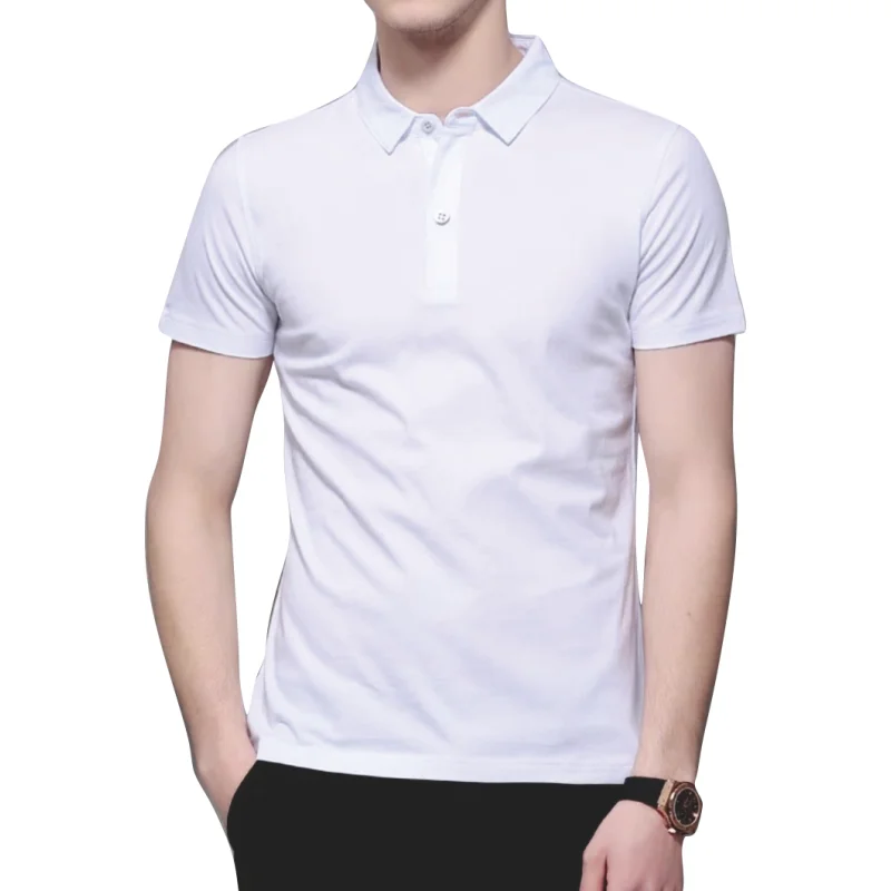 Summer Solid Color Outdoor Casual Lapel Short-sleeve Daily Business Short-sleeve Tops 2024 New Unisex Polo Shirts - Matrix-studios.com