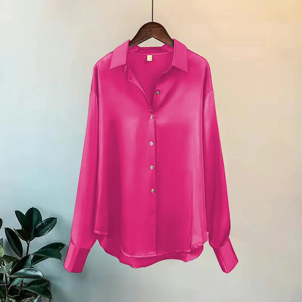 2025Spring Shirt And Blouses New Sweater Cardigans Woman Top Knitted Korean Long Sleeve Lapel Button Elegance Sweet Casual Coats - Matrix-studios.com