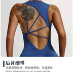 Seamless Yoga Jumpsuit Backless Romper Criss Cross Bodysuit Women Scrunch Butt Lift Workout Gym Fitness Clothing One Piece - Matrix Studios