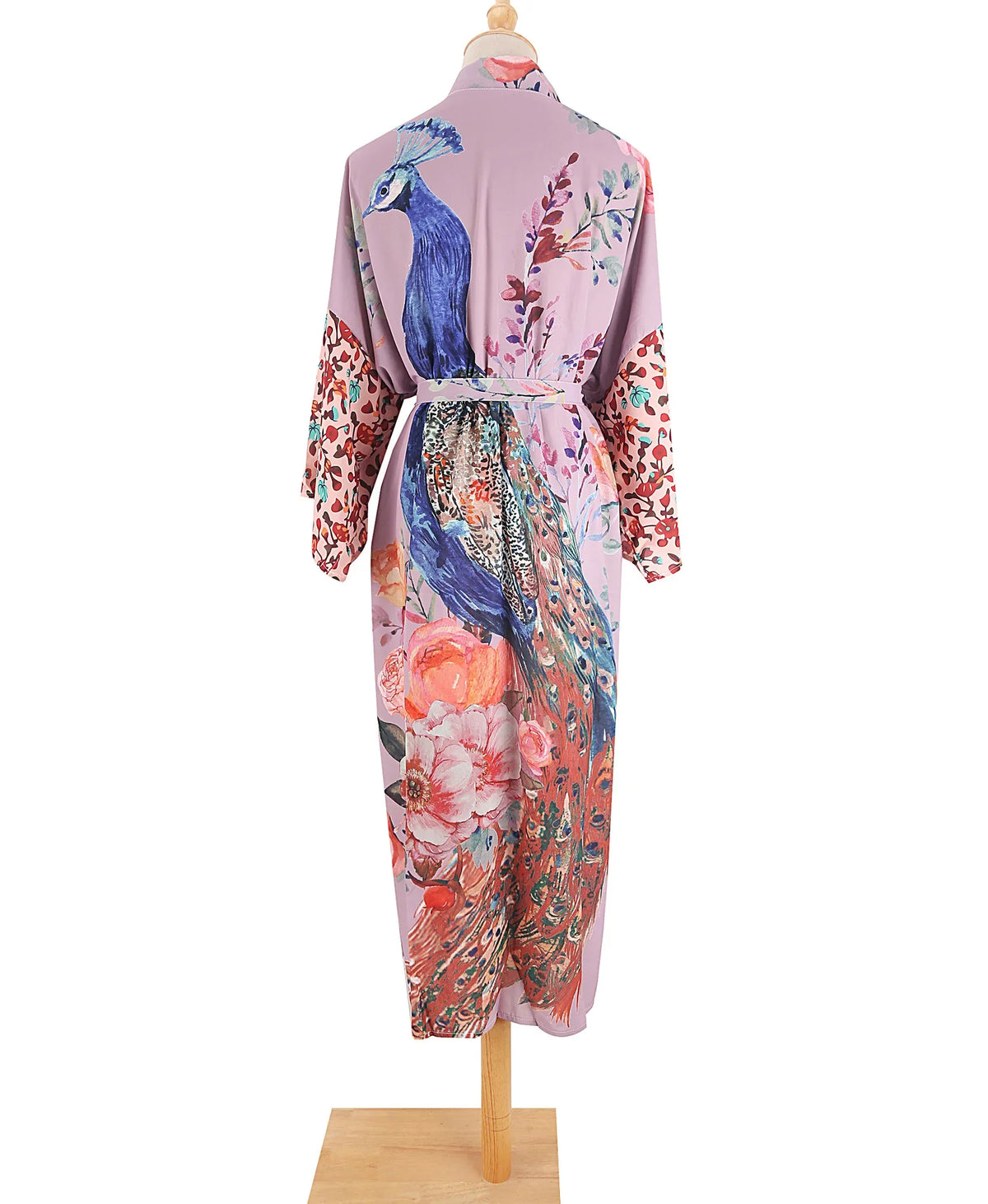 TEELYNN Casual Floral Print Cover-Ups Women Robe Vintage Gown Flare Sleeve Kimono Dress Boho Beach Wear Kaftan Summer Vestidos - Matrix Studios