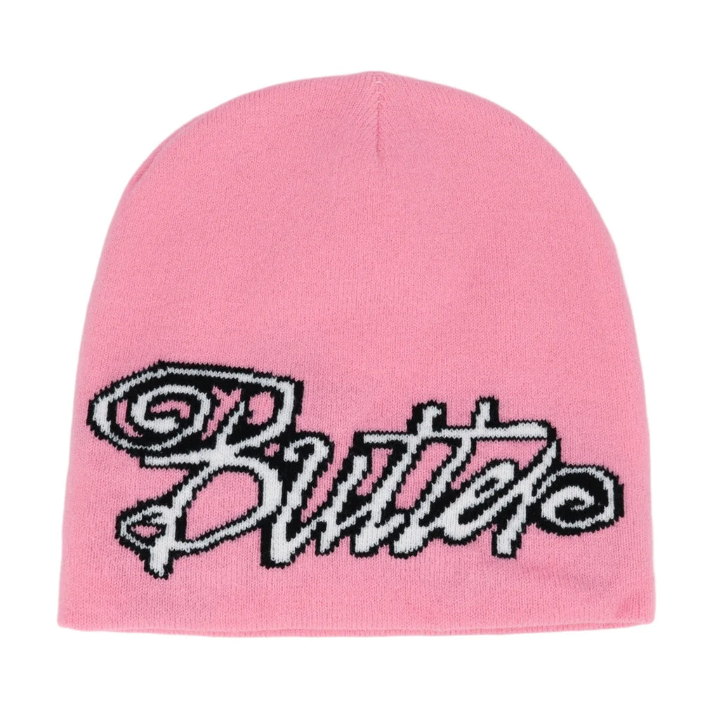 Y2K Letter Butter Knit Hats Skullies Beanies Autumn Winter Warm Hat Men Women Hip Hop Quality Skiing Cap Cycling Windproof New