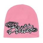 Y2K Letter Butter Knit Hats Skullies Beanies Autumn Winter Warm Hat Men Women Hip Hop Quality Skiing Cap Cycling Windproof New