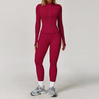 2/3PCS Yoga Suit Sports Set Gym Set Women Tracksuit Running Workout Clothes Long Sleeve Sports Bra Athletic Wear Yoga Clothing - Matrix-studios.com