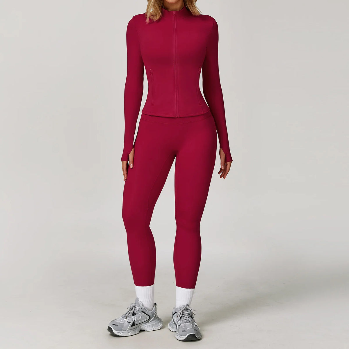2/3PCS Yoga Suit Sports Set Gym Set Women Tracksuit Running Workout Clothes Long Sleeve Sports Bra Athletic Wear Yoga Clothing - Matrix-studios.com