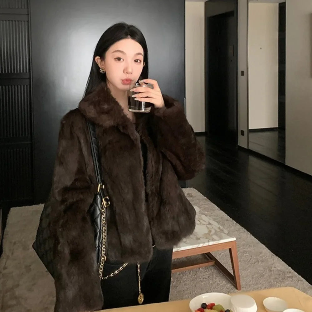 Natural Rabbit Fur Coat Women New Autumn Winter Female Real Fur 2025 Real Leather and Fur Women's Clothing Outerwear Lady Jacket - Matrix Studios