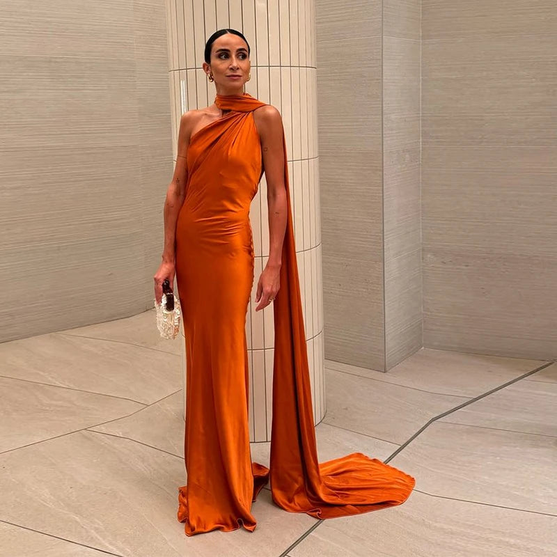 Elegant Ribbon Halter Dress Women Solid Off Shoulder Sleeveless Backless Slim Maxi Dresses 2025 Summer Autumn Party Robes Lady - Matrix-studios.com