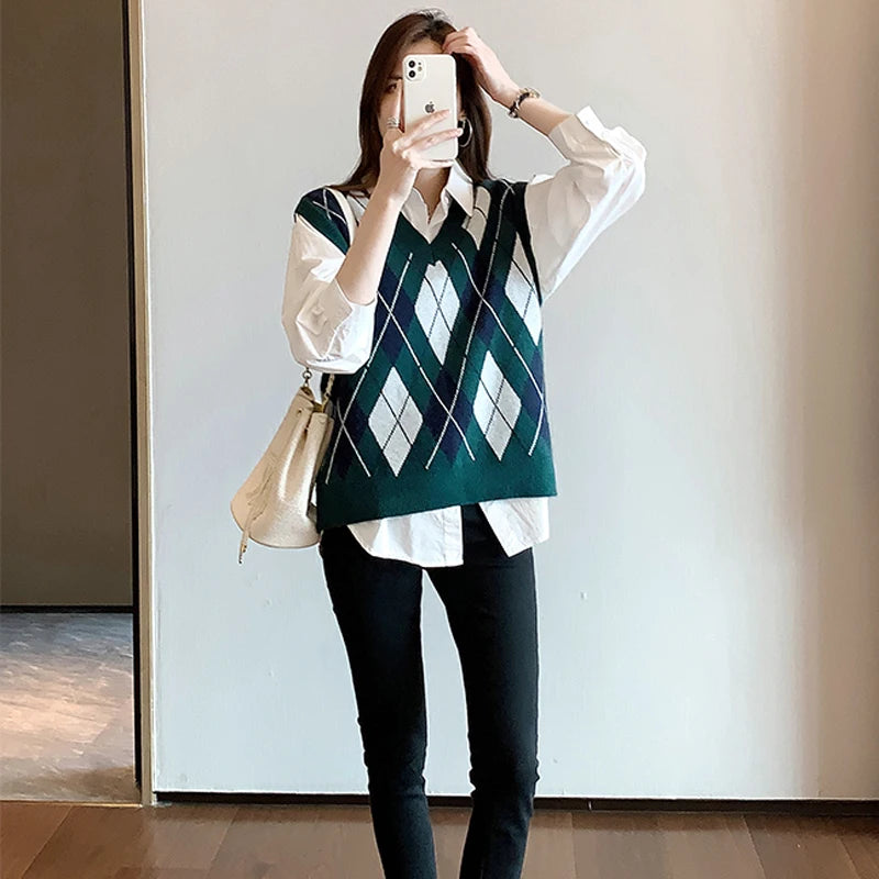 White Blouse Ladies' 2023 Autumn's new Korean-style Long-sleeved Casual Office Lady Shirt Loose Women Clothes Top Simple Shirts - Matrix-studios.com