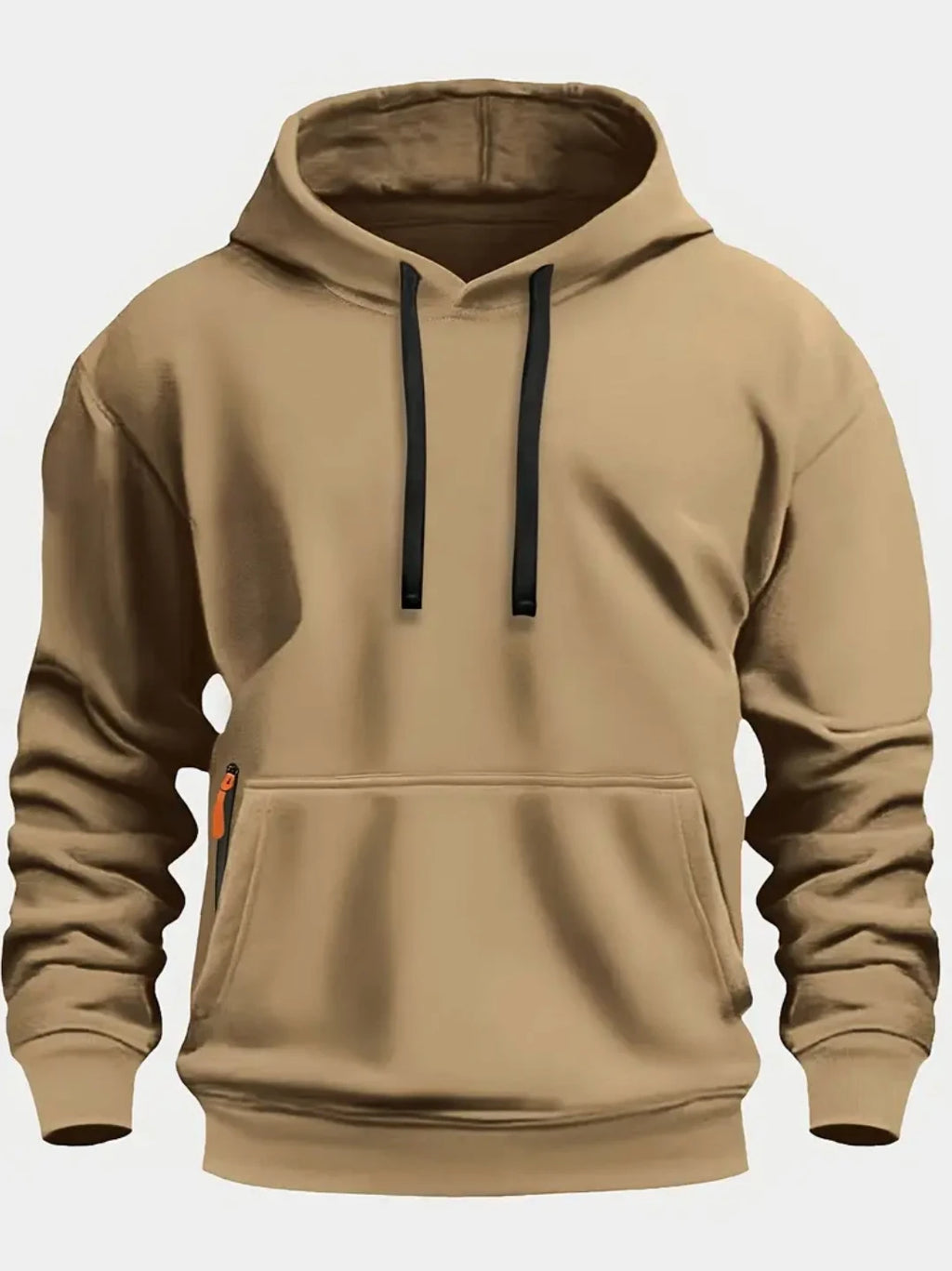 Fall/Winter New Arrival Men's Fleece Hoodie High Quality Solid Color Hooded Sweatshirt Male Fashionable Street Style Sweatshirt - Matrix Studios