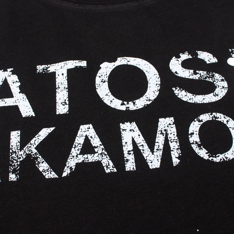 Satoshi Nakamoto T-shirt Splash-ink Letter Print Short-sleeved Vintage Oversized Men's T Shirt Shorts Summer Trend Clothing - Matrix-studios.com