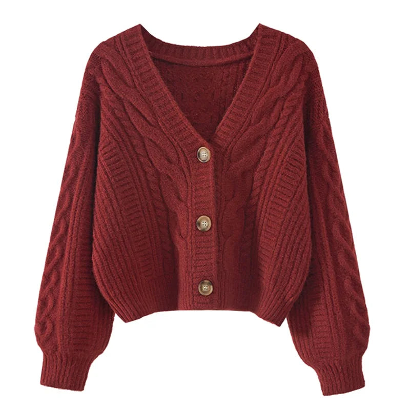 Autumn Winter Fashion Cardigan Sweater Women Knitted Coats Female Solid Long Sleeve Casual Knit Jacket Cardigans Tops Knitwear - Matrix Studios