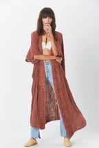 WeHello-Women's Beach Cover Up Bamboo Fabric Collar Cardigan, Sun Protection, Loose and Comfortable Shirt, Holiday - Matrix Studios