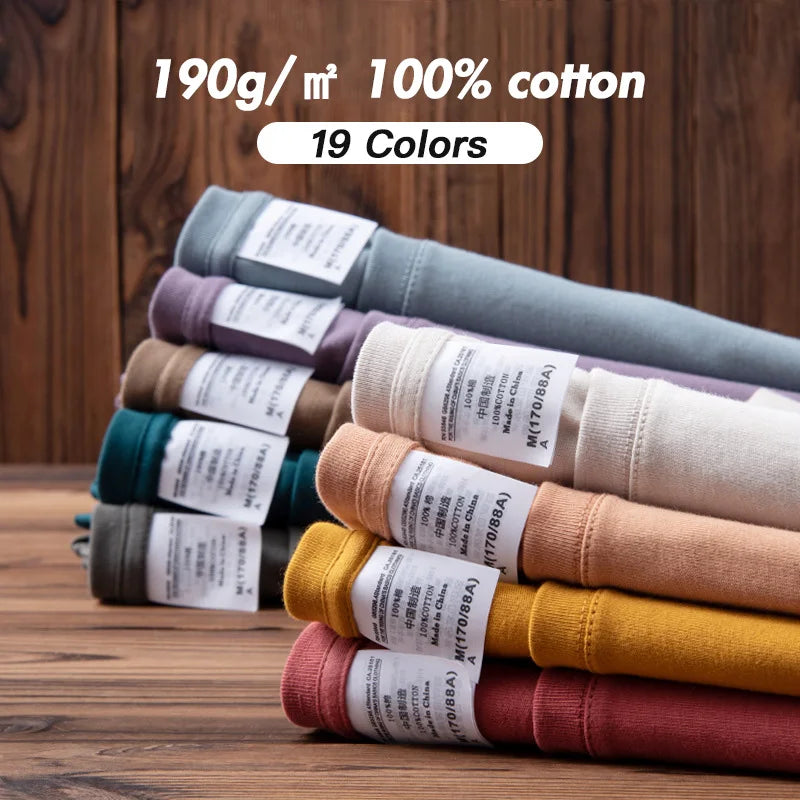 6.7oz 190gsm Combed Cotton Tees Tshirts Mens Solid Tops Woman Male Custom Team Uniform Class Clothes Summer Brand Customization - Matrix Studios