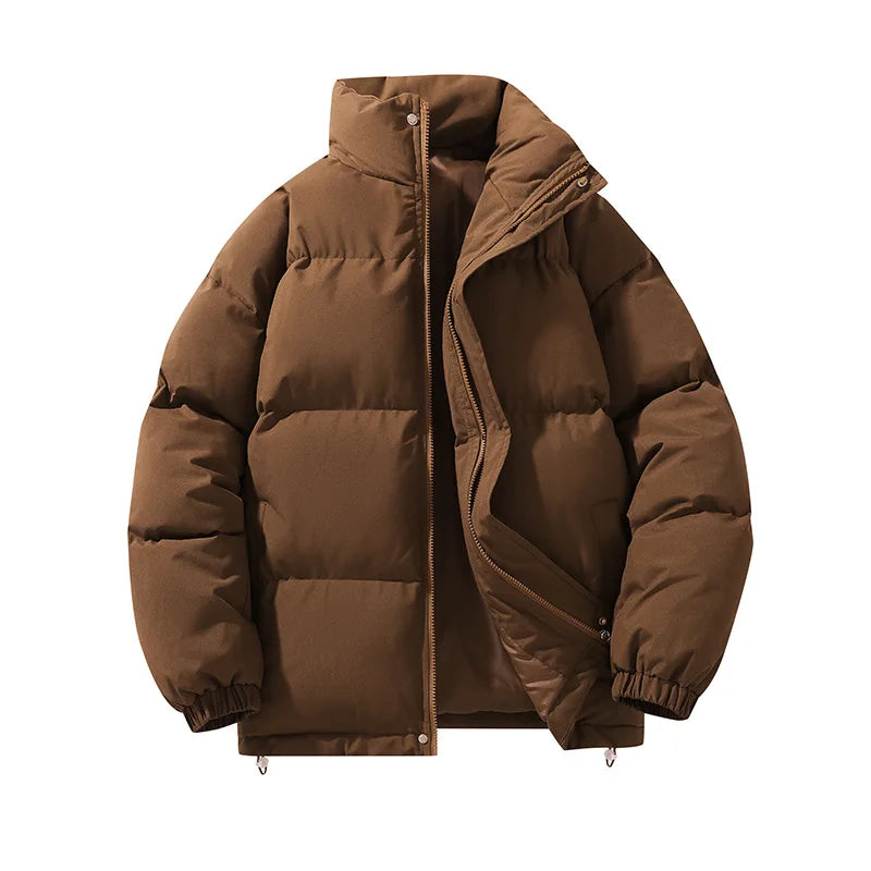 New Fashion Men Winter Stand Collar Down Jackets Warm Parkas Male Casual Thicker Winter Coats Man Slim Fit Short Jackets 3XL - Matrix Studios
