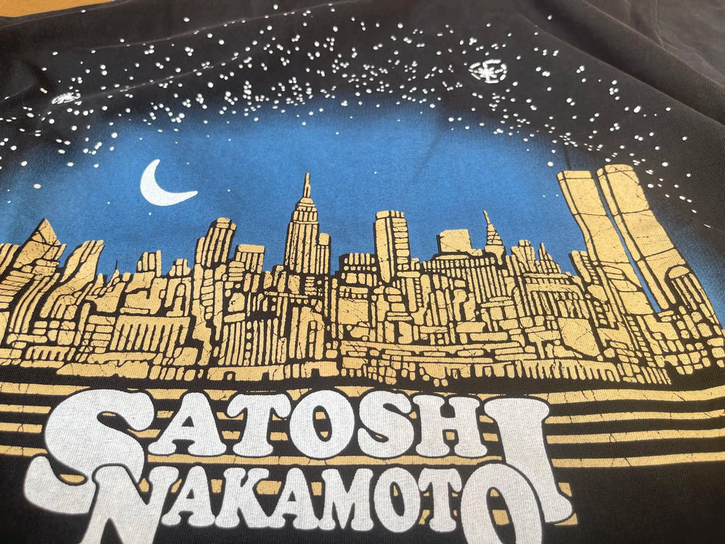 Satoshi Nakamoto Hole New York Night Skyline Short Sleeve T Shirt Men Women High Quality Tee Tops T-Shirt - Matrix-studios.com