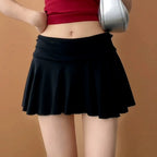 Waist-Flipping  Ruched Skirts Prevent Exposure Golf Sports Women Short Dress High Elasticity Athletic Short High Waist Skirt - Matrix-studios.com