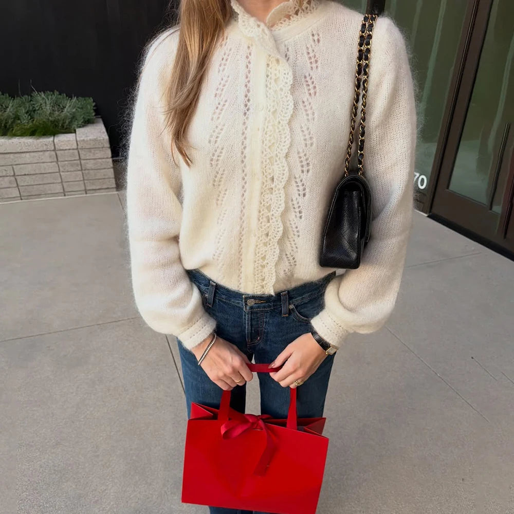Tuularose Women Fashion Cardigan Spring Autumn Solid Lace-Up Single-Button Sweaters Chic Casual Commuter New 2026 Female Jumpers - Matrix Studios