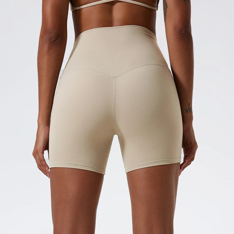 Hearuisavy Summer Soft Yoga Shorts Buttock Lift Gym Leggings Women High Waist Sports Shorts Women Running Workout Shorts Female - Matrix Studios