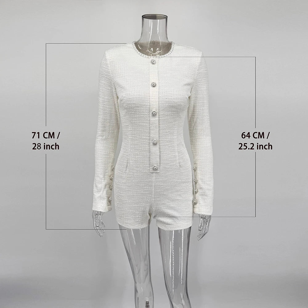 Ticketsx Vintage High Waist Jumpsuit Fashion New Women Plaid Contrast Button Slim Rompers Elegant Party Clubwear Female Playsuit - Matrix Studios