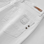 Men White Jeans Elasticity Straight Slim Fit Casual Soft Business Classic Brand Trousers Fashion Advanced Stretch Denim Pants - Matrix Studios
