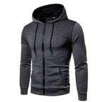 Men's Zip Up Hoodie Pocket Polka Pot Print Hooded Sweatshirt Sport Outdoor Casual Slim Fit Men Spring AutumnZipper Hoodie - Matrix Studios
