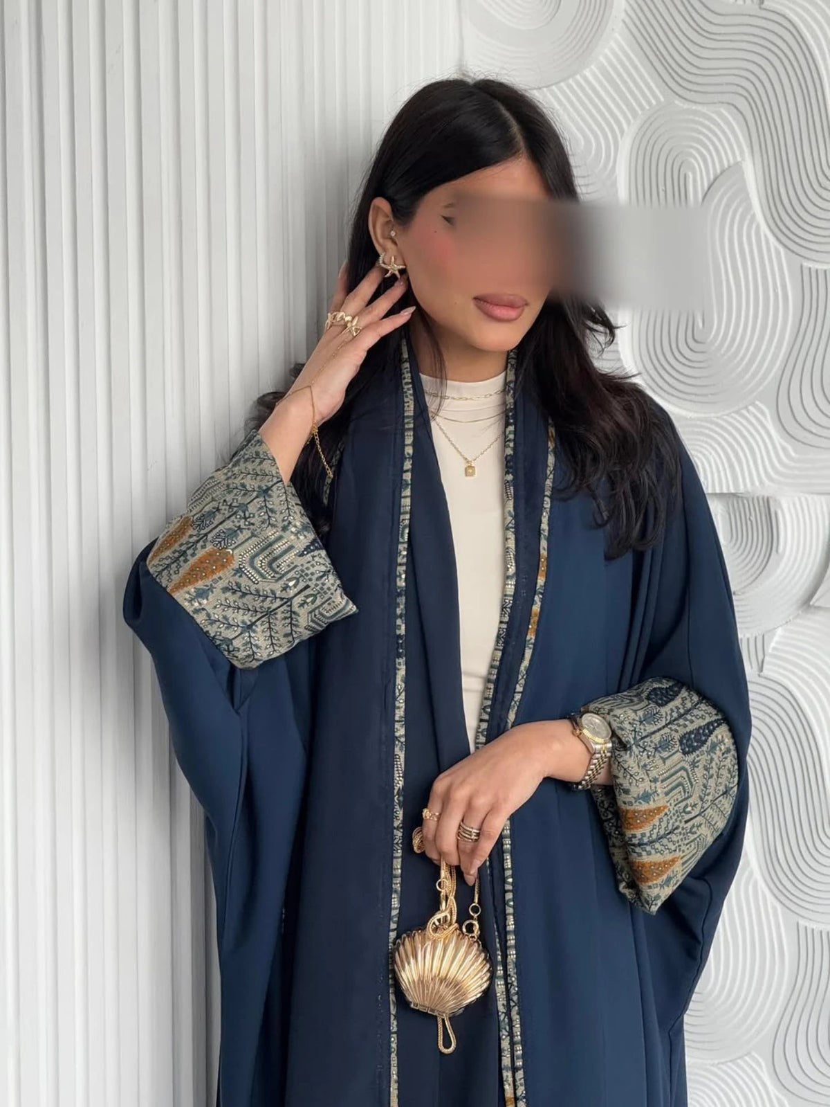 Muslim Women Abayas +Hajib 2pcs Islamic Kaftans Casual Maxi Dresses Arabian Jilbabs Middle Eastern Full Sleeve Open Front Abaya - Matrix-studios.com
