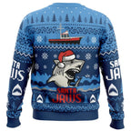 Santa Jaws Jaws Men's Crew Neck Ugly Christmas Sweatshirt Soft Comfy Stylish Relaxed-Fit Plus Size Long Sleeve Autumn Winter - Matrix Studios