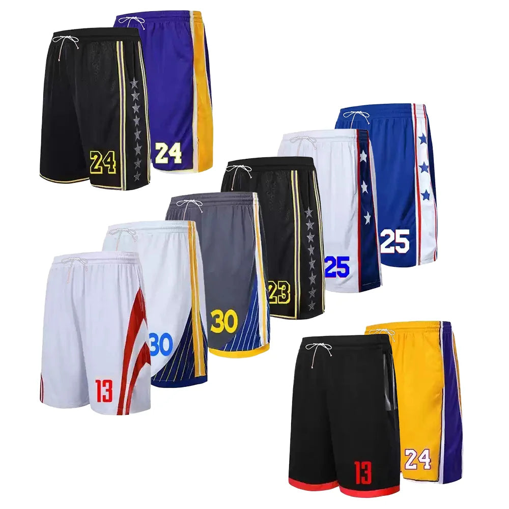 Men Fashionable Sports Basketball Shorts Training Multicolor Shorts Summer Boys Girls Sports Breathable Adult Shorts Streetwear