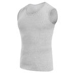 Men's Four Seasons Tight Cotton Vest Leisure Sports Fitness Running Teenagers Round Neck Sleeveless T-Shirt Can Be Built Inside - Matrix Studios