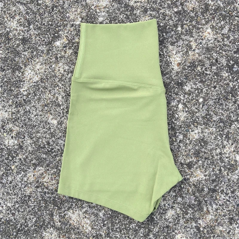 Sexy Solid Color Women Fitness Sport Short High Waist Athletic Yoga Short Leg Cycling Comprehensive Training Jogging Squat Proof - Matrix Studios