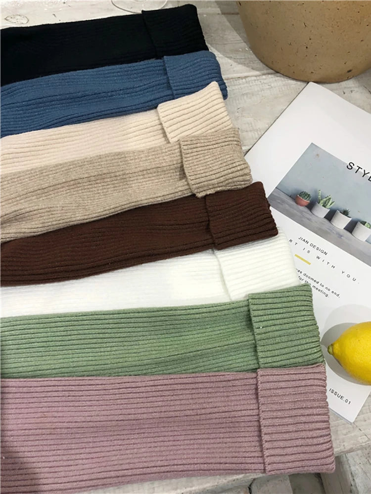 Turtleneck Sweater Womens 2026 Autumn Winter Tops Korean Slim Women Pullover Jumper Knitted Sweater Pull Femme Hiver Truien - Matrix-studios.com