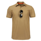 Men's Summer Quick Dry Short Sleeve Tactical T-shirt Sport Short Sleeve Breathable Workwear Running Hiking Casual Short Sleeve - Matrix Studios