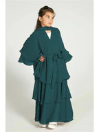 Ramadan Niqab Khimar Chiffon Kids Muslim Abaya Dubai Turkey Islam Dress Prayer Clothes For Women Kebaya Robe Femme Musulmane - Matrix-studios.com