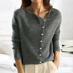Autumn Winter Sweater Women Elegant Button Design Knitted Cardigans For Women Casual Sweaters - Matrix Studios